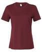 Bella + Canvas Ladies' Relaxed Jersey Short-Sleeve T-Shirt maroon FlatFront