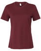 Bella + Canvas Ladies' Relaxed Jersey Short-Sleeve T-Shirt maroon OFFront