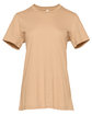 Bella + Canvas Ladies' Relaxed Jersey Short-Sleeve T-Shirt SAND DUNE OFFront