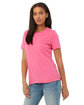 Bella + Canvas Ladies' Relaxed Jersey Short-Sleeve T-Shirt CHARITY PINK ModelQrt
