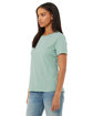 Bella + Canvas Ladies' Relaxed Jersey Short-Sleeve T-Shirt DUSTY BLUE ModelQrt