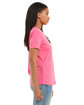 Bella + Canvas Ladies' Relaxed Jersey Short-Sleeve T-Shirt charity pink ModelSide