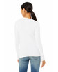 Bella + Canvas Ladies' Relaxed Jersey Long-Sleeve T-Shirt WHITE ModelBack