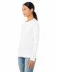 Bella + Canvas Ladies' Relaxed Jersey Long-Sleeve T-Shirt WHITE ModelQrt