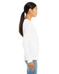 Bella + Canvas Ladies' Relaxed Jersey Long-Sleeve T-Shirt WHITE ModelSide