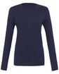 Bella + Canvas Ladies' Jersey Long-Sleeve T-Shirt navy FlatFront