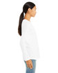Bella + Canvas Ladies' Jersey Long-Sleeve T-Shirt white ModelSide