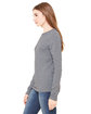 Bella + Canvas Ladies' Jersey Long-Sleeve T-Shirt deep heather ModelSide