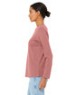 Bella + Canvas Ladies' Jersey Long-Sleeve T-Shirt heather mauve ModelSide
