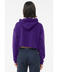 Bella + Canvas Ladies' Cropped Fleece Hoodie team purple ModelBack
