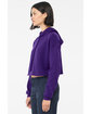 Bella + Canvas Ladies' Cropped Fleece Hoodie team purple ModelSide