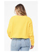 Bella + Canvas Ladies' Cropped Fleece Crew yellow ModelBack