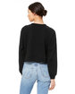 Bella + Canvas Ladies' Raglan Pullover Fleece black ModelBack