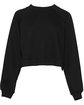Bella + Canvas Ladies' Raglan Pullover Fleece black OFFront