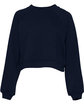 Bella + Canvas Ladies' Raglan Pullover Fleece navy OFFront