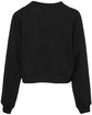 Bella + Canvas Ladies' Raglan Pullover Fleece black OFBack