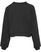Bella + Canvas Ladies' Raglan Pullover Fleece dark grey OFBack