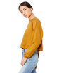 Bella + Canvas Ladies' Raglan Pullover Fleece heather mustard ModelQrt
