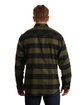 Burnside Men's Plaid Flannel Shirt army/ black ModelBack
