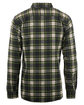 Burnside Men's Plaid Flannel Shirt navy/ green ModelBack
