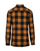 Burnside Men's Plaid Flannel Shirt tobacco/ black ModelBack