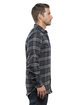 Burnside Men's Plaid Flannel Shirt navy ModelSide