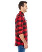 Burnside Men's Plaid Flannel Shirt  ModelSide