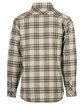 Burnside Woven Plaid Flannel With Biased Pocket grey/ steel ModelBack