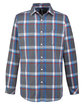 Burnside Woven Plaid Flannel With Biased Pocket steel/ white OFFront
