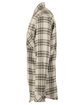 Burnside Woven Plaid Flannel With Biased Pocket grey/ steel ModelSide
