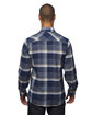 Burnside Men's Snap-Front Flannel Shirt  ModelBack