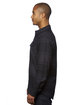 Burnside Men's Snap-Front Flannel Shirt black ModelSide