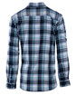 Burnside Men's Perfect Flannel Work Shirt navy/ white ModelBack