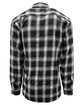 Burnside Men's Perfect Flannel Work Shirt black/ white ModelBack