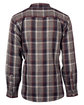 Burnside Men's Perfect Flannel Work Shirt hthr grey/ navy ModelBack