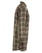 Burnside Men's Perfect Flannel Work Shirt grey/ ecru ModelSide