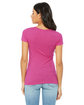 Bella + Canvas Ladies' Triblend Short-Sleeve T-Shirt berry triblend ModelBack