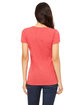 Bella + Canvas Ladies' Triblend Short-Sleeve T-Shirt red triblend ModelBack