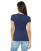 Bella + Canvas Ladies' Triblend Short-Sleeve T-Shirt navy triblend ModelBack