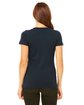 Bella + Canvas Ladies' Triblend Short-Sleeve T-Shirt SOLID NVY TRBLND ModelBack