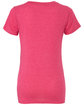 Bella + Canvas Ladies' Triblend Short-Sleeve T-Shirt BERRY TRIBLEND FlatBack