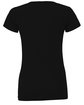 Bella + Canvas Ladies' Triblend Short-Sleeve T-Shirt solid blk trblnd FlatBack