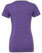Bella + Canvas Ladies' Triblend Short-Sleeve T-Shirt PURPLE TRIBLEND FlatBack