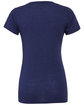 Bella + Canvas Ladies' Triblend Short-Sleeve T-Shirt navy triblend FlatBack