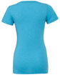 Bella + Canvas Ladies' Triblend Short-Sleeve T-Shirt AQUA TRIBLEND FlatBack