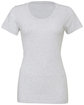 Bella + Canvas Ladies' Triblend Short-Sleeve T-Shirt wht flck triblnd FlatFront