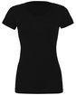 Bella + Canvas Ladies' Triblend Short-Sleeve T-Shirt solid blk trblnd FlatFront