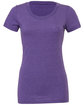 Bella + Canvas Ladies' Triblend Short-Sleeve T-Shirt purple triblend FlatFront