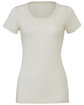 Bella + Canvas Ladies' Triblend Short-Sleeve T-Shirt oatmeal triblend FlatFront