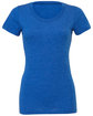 Bella + Canvas Ladies' Triblend Short-Sleeve T-Shirt tr royal triblnd FlatFront